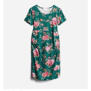 French Grey Brielle Maternity Fitted Knit Dress